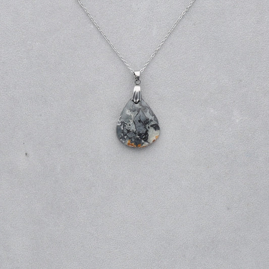 Jaspe Maligano Cabochon percé 8