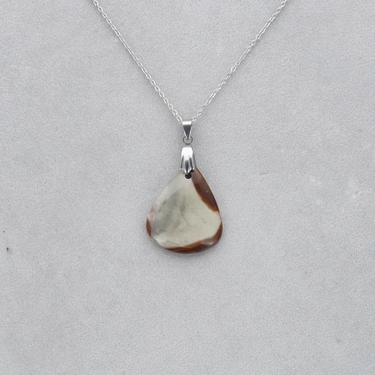 Jaspe Polychrome Cabochon percé 25