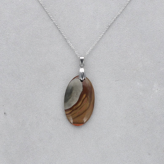 Jaspe Polychrome Cabochon percé 26