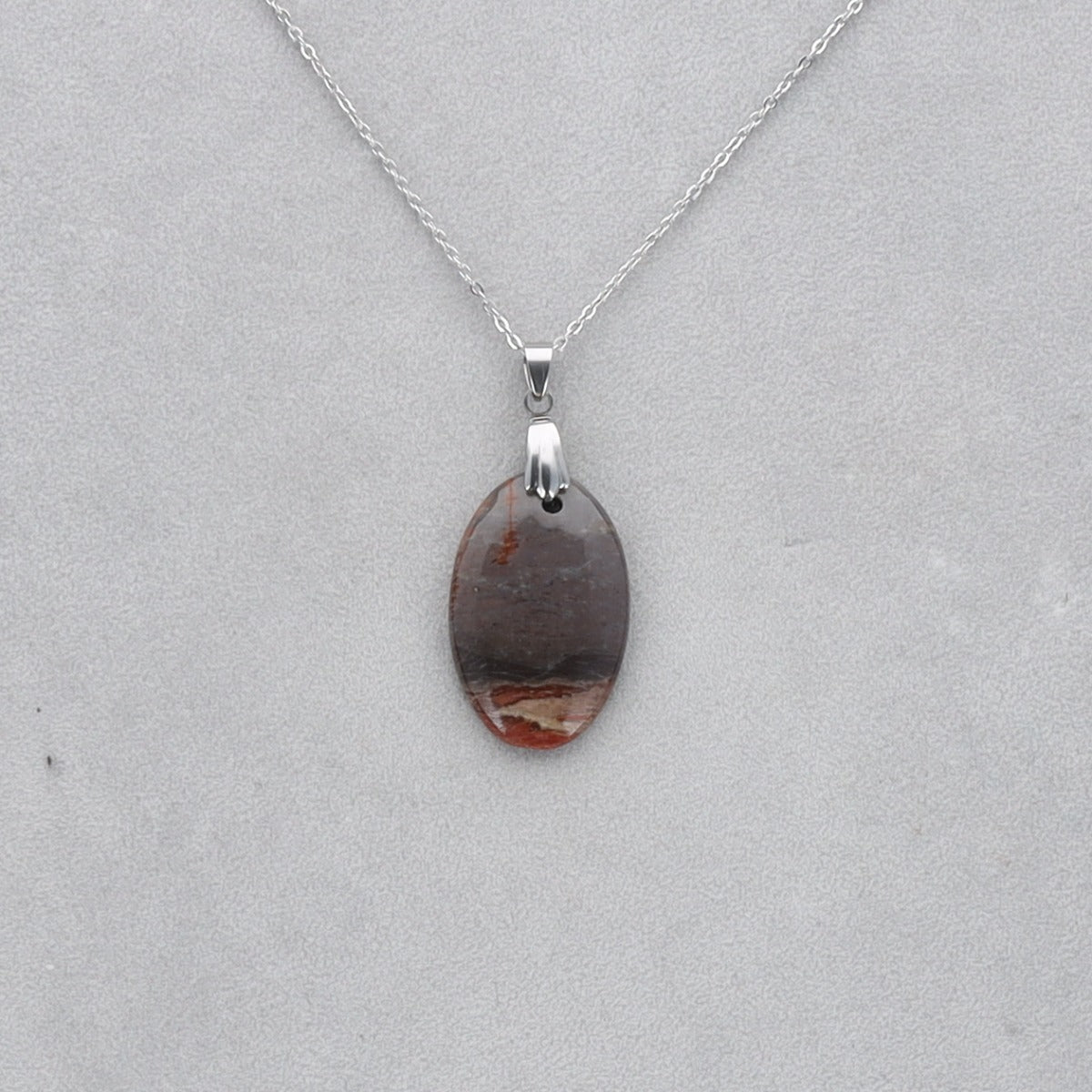 Jaspe Polychrome Cabochon percé 30