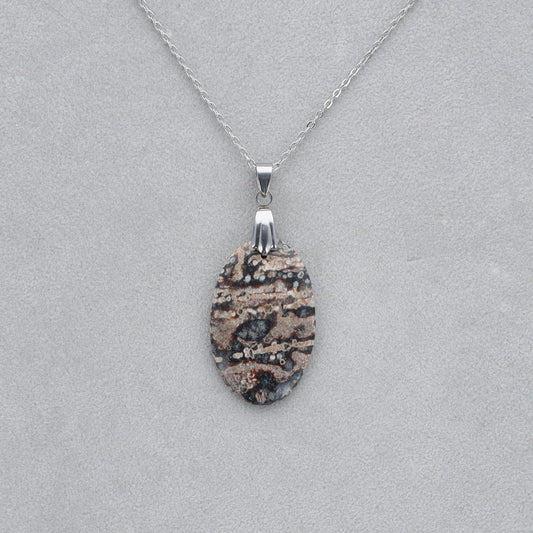 Jaspe Viper Cabochon percé 20