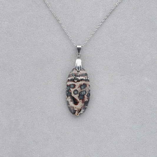 Jaspe Viper Cabochon percé 22
