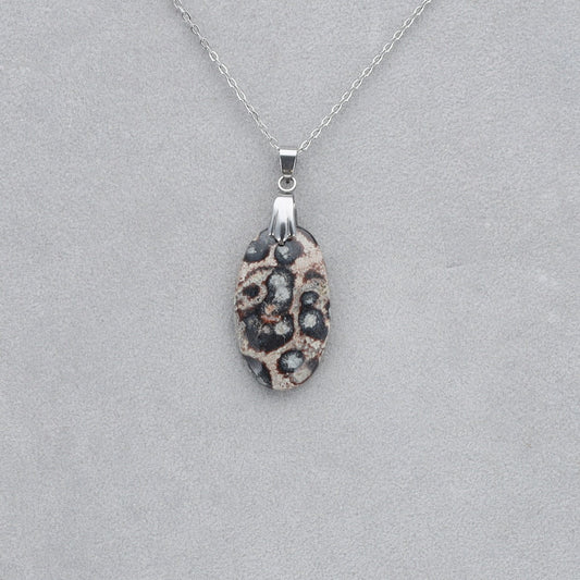 Jaspe Viper Cabochon percé 25