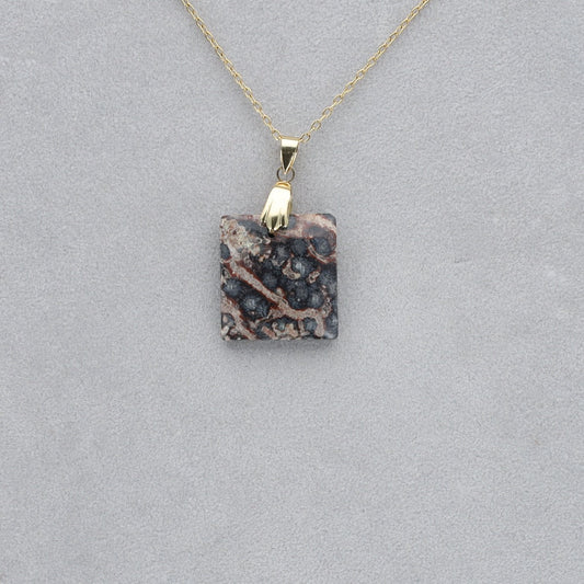 Jaspe Viper Cabochon percé 28