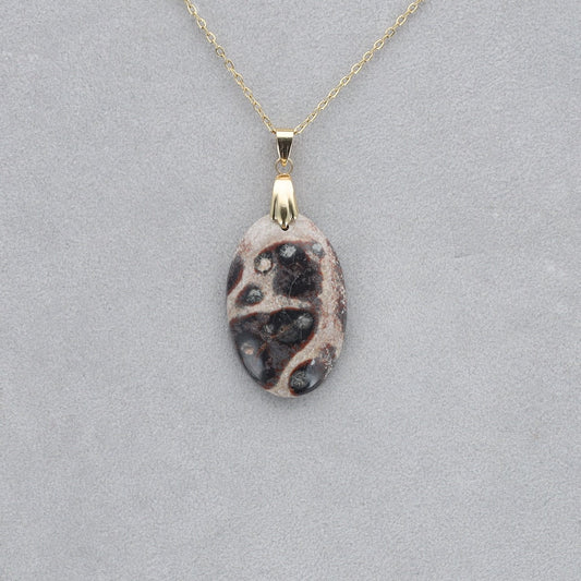 Jaspe Viper Cabochon percé 30