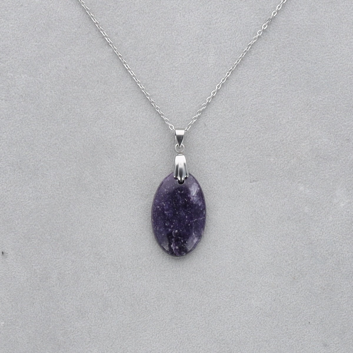 Lépidolite Cabochon percé 38