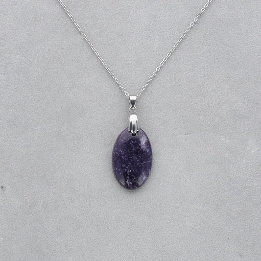 Lépidolite Cabochon percé 38