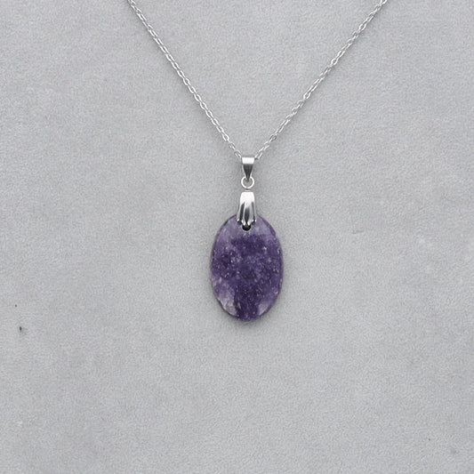 Lépidolite Cabochon percé 43