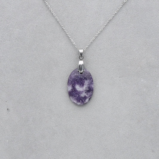 Lépidolite Cabochon percé 44