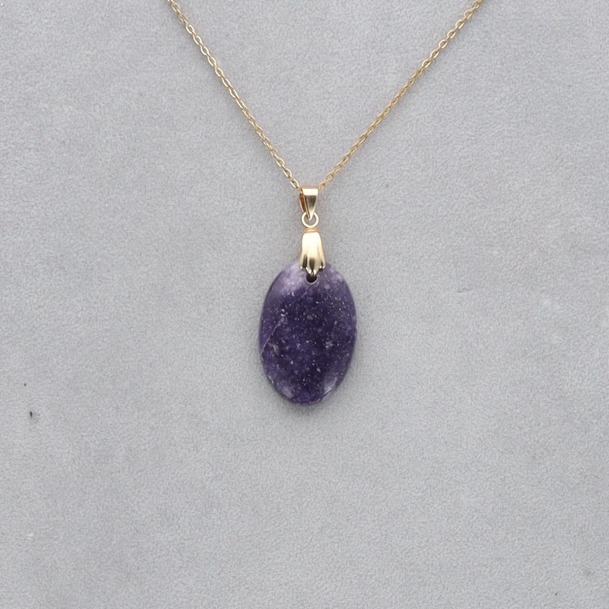 Lépidolite Cabochon percé 51