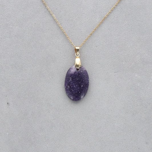 Lépidolite Cabochon percé 51