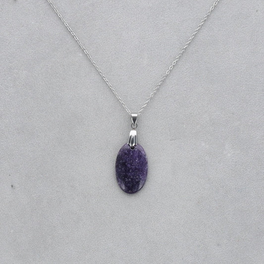 Lépidolite Cabochon percé 54
