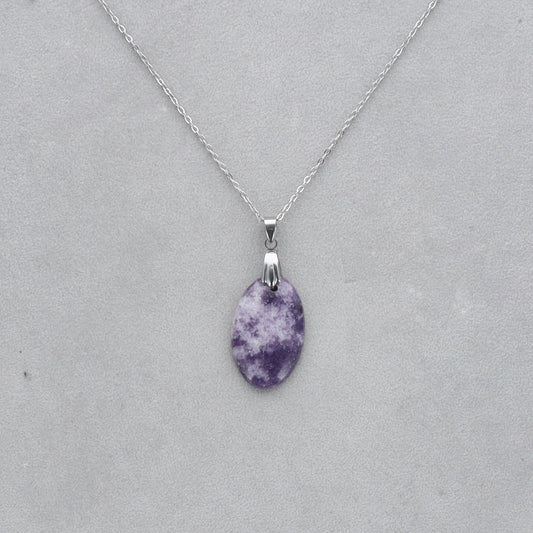 Lépidolite Cabochon percé 56