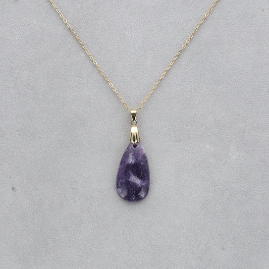 Lépidolite Cabochon percé 58