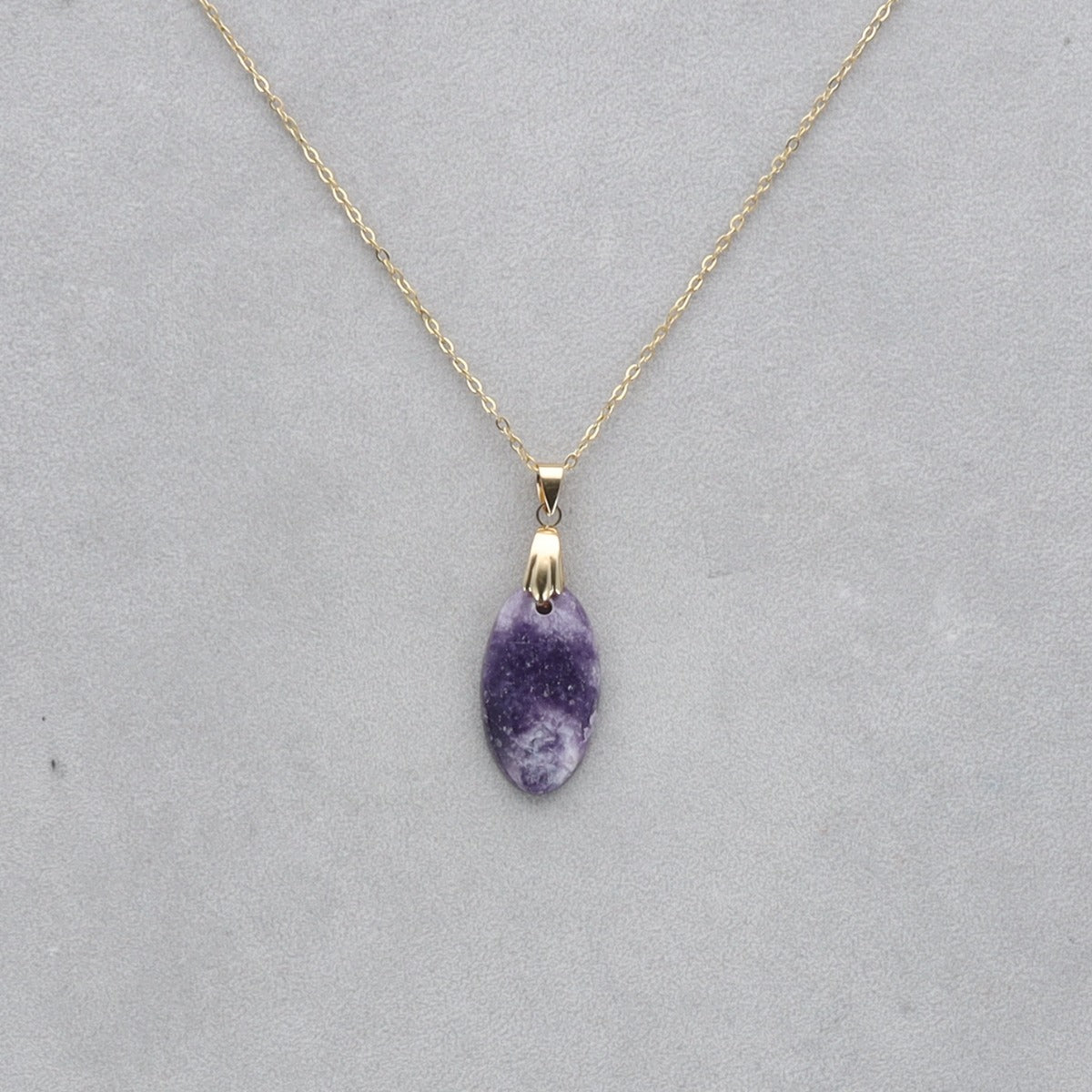Lépidolite Cabochon percé 59