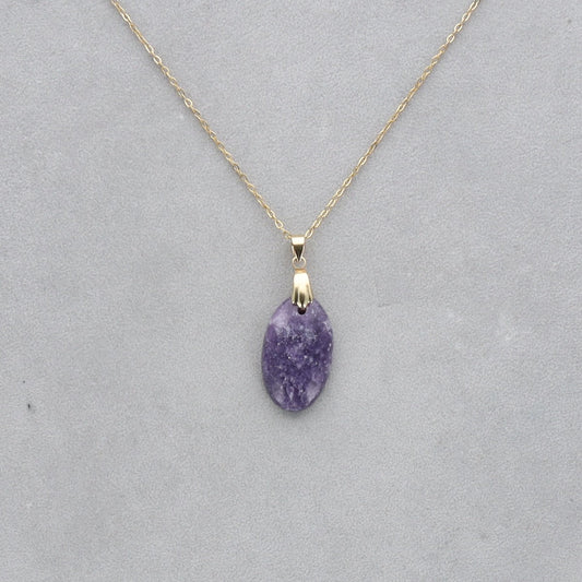 Lépidolite Cabochon percé 61