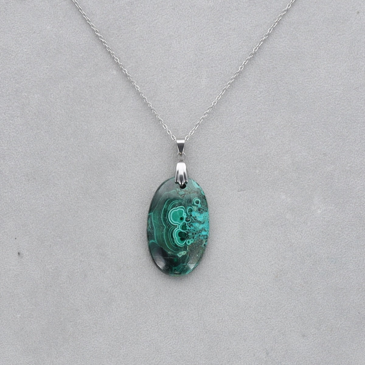 Malachite Chrysocolle percé 21