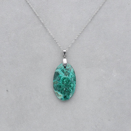Malachite Chrysocolle percé 23