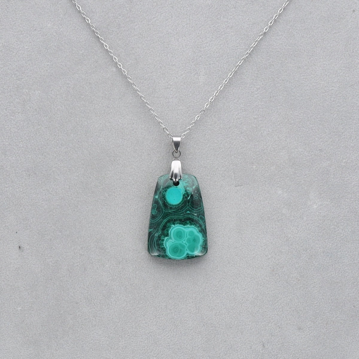 Malachite Chrysocolle percé 24