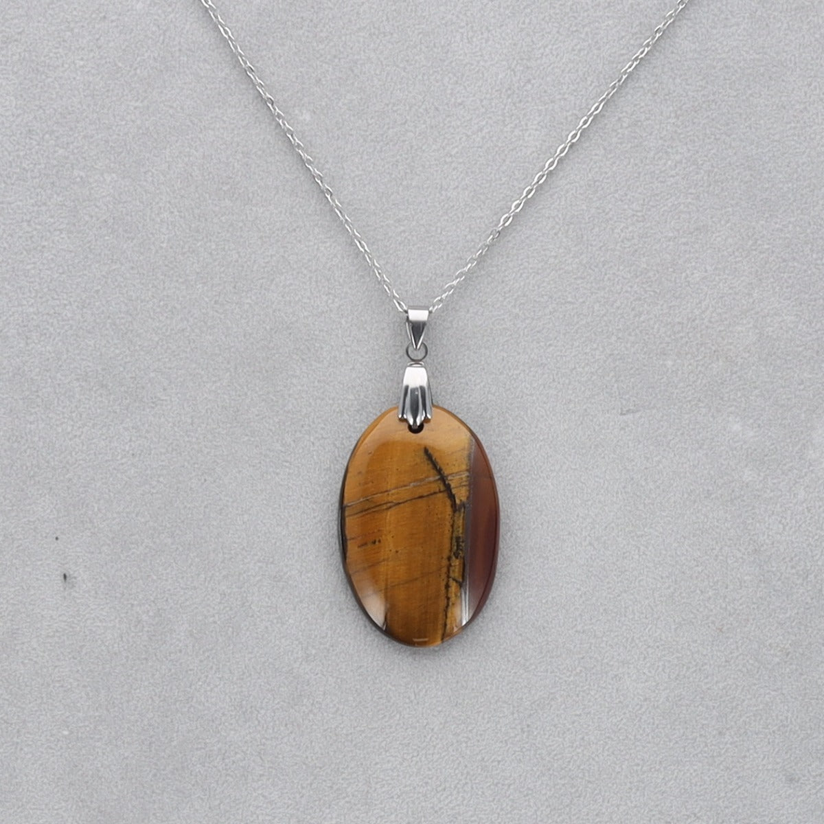 Oeil de Tigre Cabochon percé 37