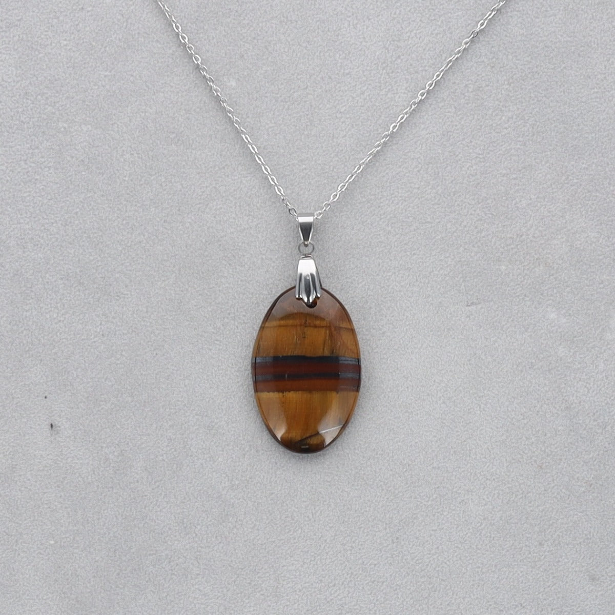Oeil de Tigre Cabochon percé 38
