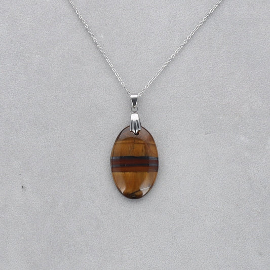 Oeil de Tigre Cabochon percé 38