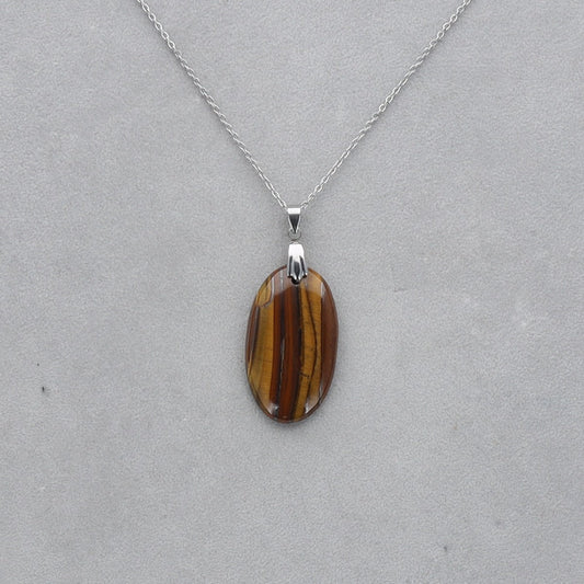 Oeil de Tigre Cabochon percé 55
