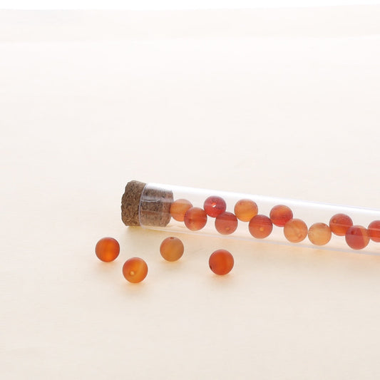 Perle Agate rouge Cornaline Givrées