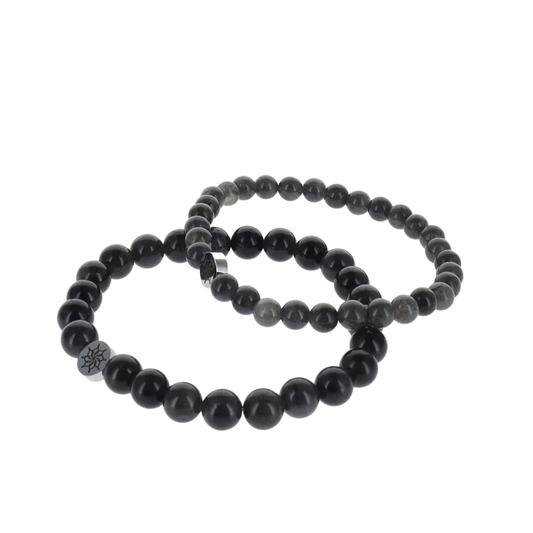 Bracelet Pierre de Lune noire
