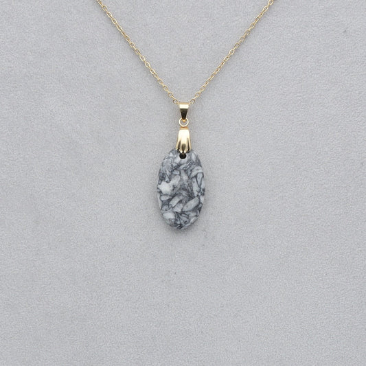 Pinolite Cabochon percé 102