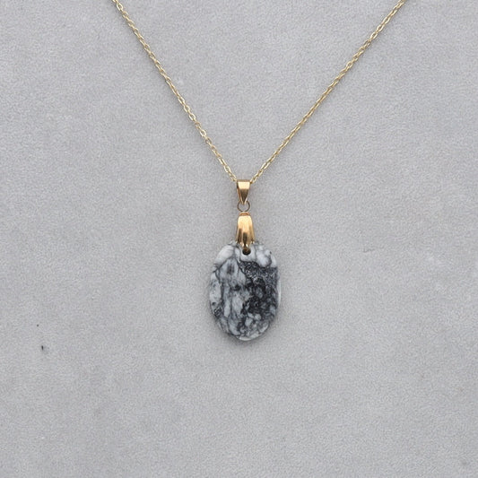Pinolite Cabochon percé 113