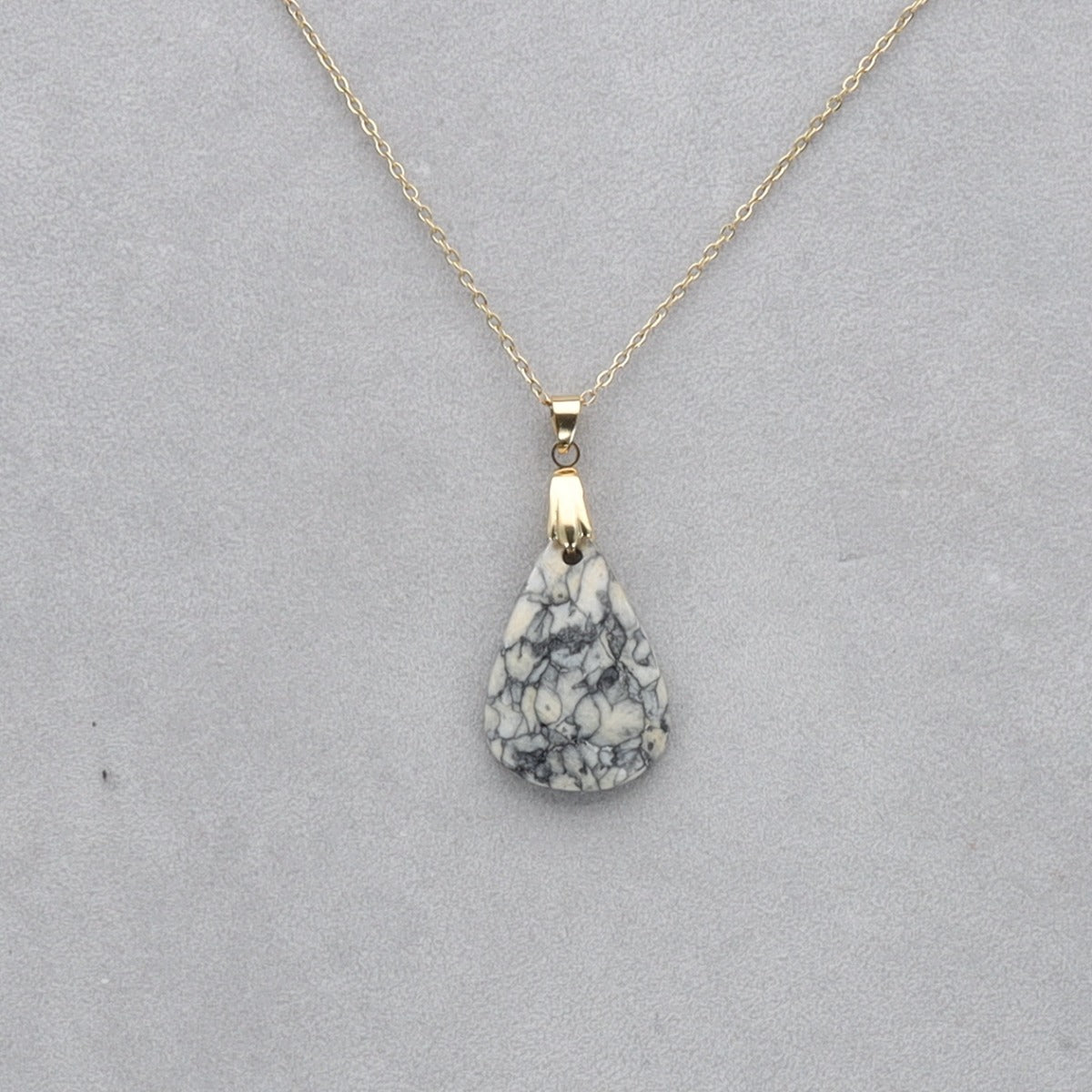 Pinolite Cabochon percé 116