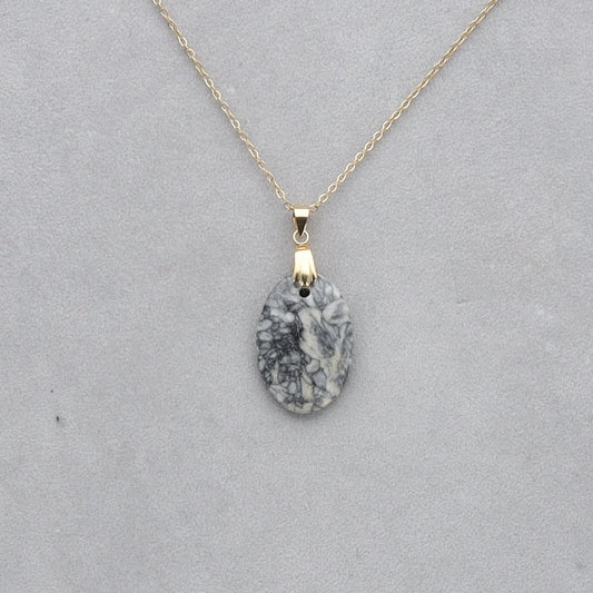 Pinolite Cabochon percé 117