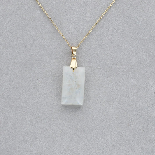 Pierre de Lune Extra Cabochon percé 7