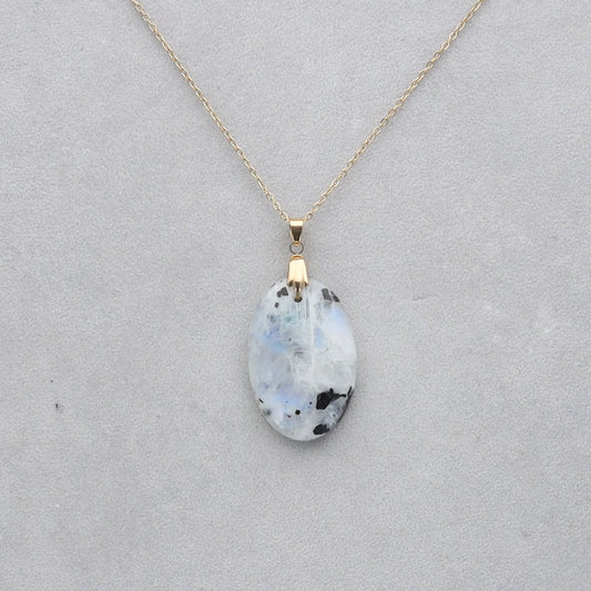 Pierre de Lune Tourmaline Cabochon percé 43