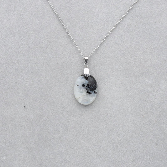 Pierre de Lune Tourmaline Cabochon percé 58