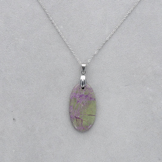 Purpurite Cabochon percé 18