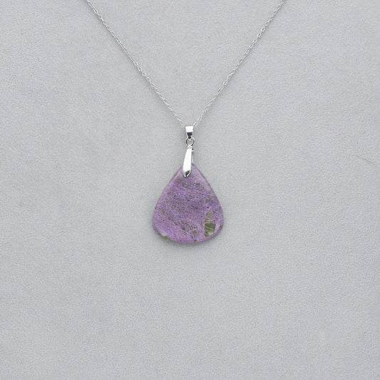 Purpurite Cabochon percé 1