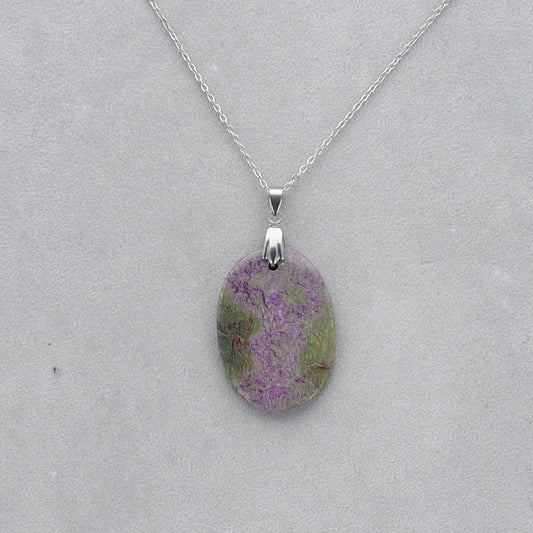Purpurite Cabochon percé 22