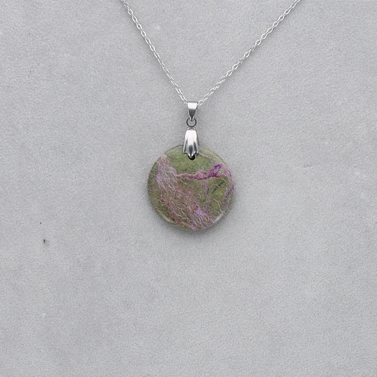 Purpurite Cabochon percé 25
