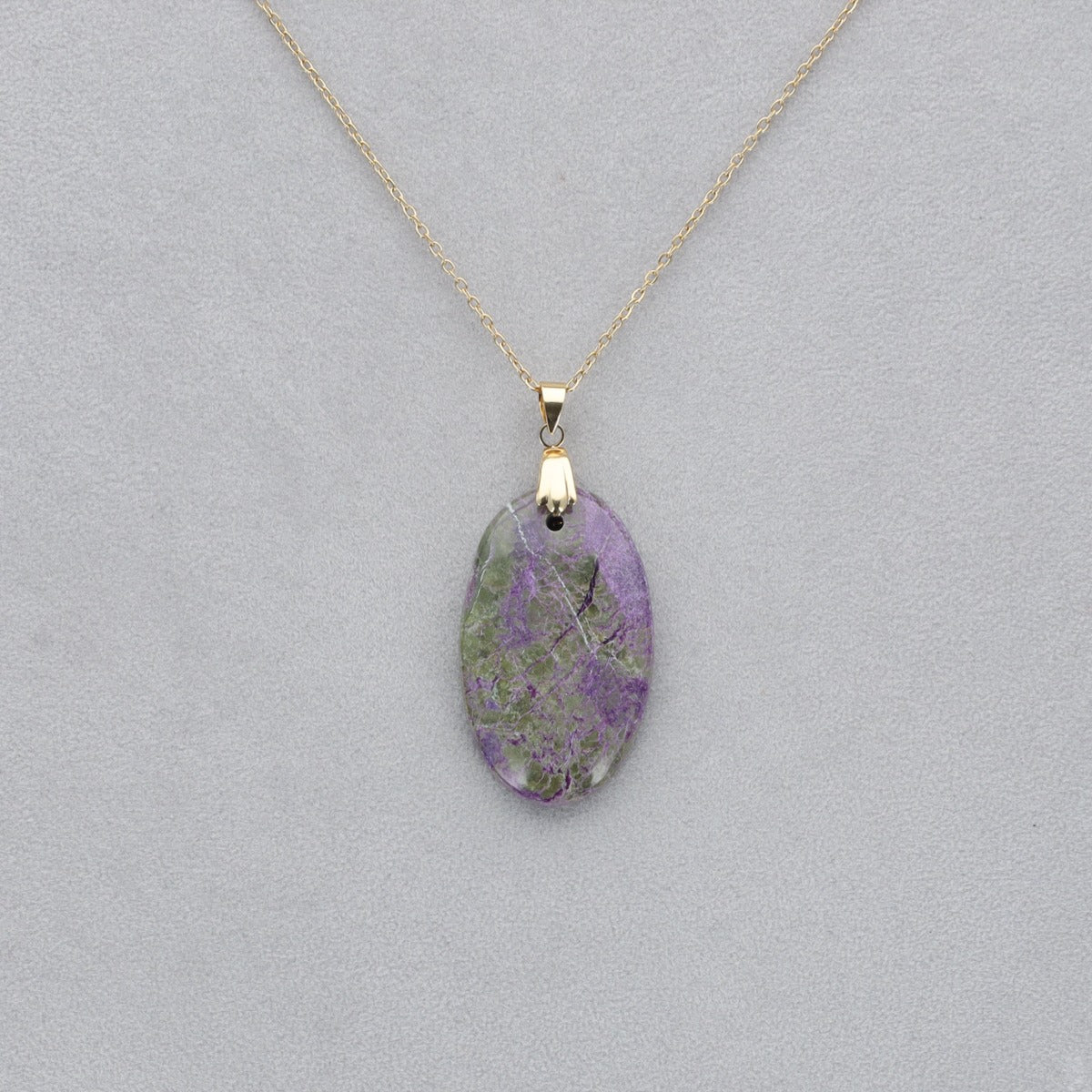 Purpurite Cabochon percé 6