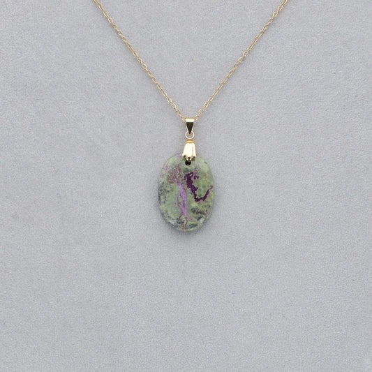Purpurite Cabochon percé 8