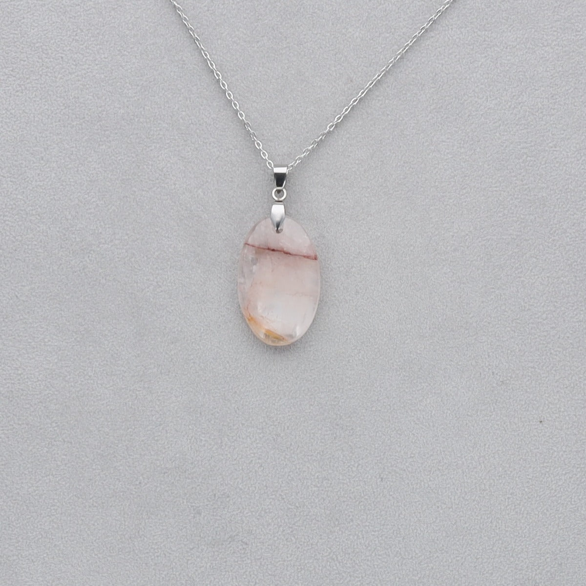 Quartz Cerise Cabochon percé 25