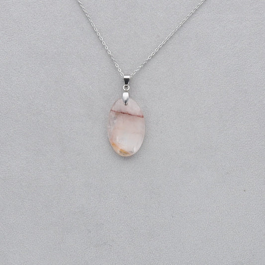 Quartz Cerise Cabochon percé 25