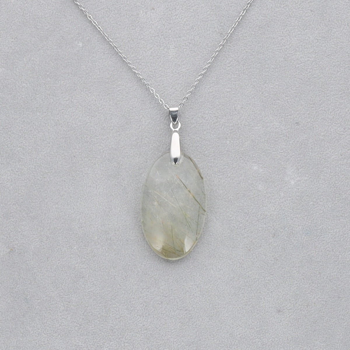 Quartz vert Rutile percé 9