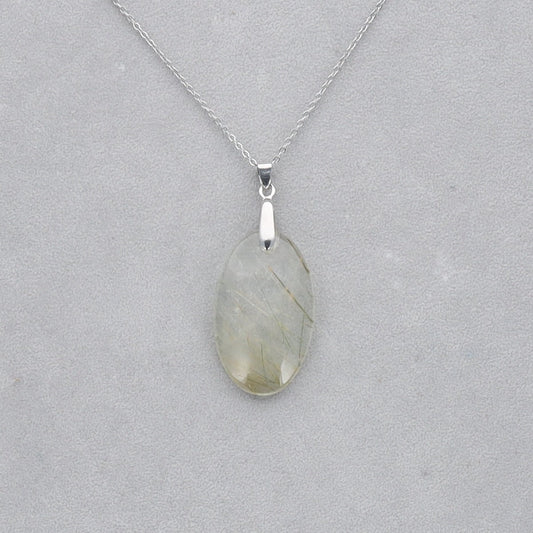 Quartz vert Rutile percé 9