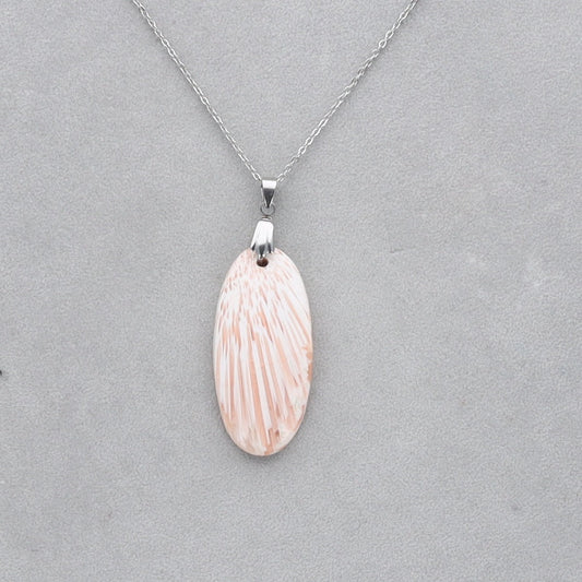 Scolécite Rose Cabochon percé 37