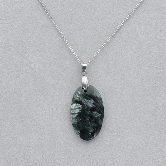 Séraphinite Cabochon percé 42