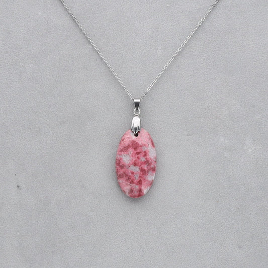 Thulite Cabochon percé 91