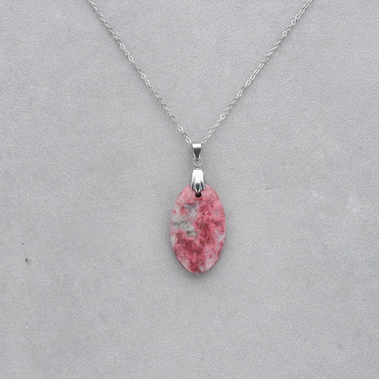 Thulite Cabochon percé 92